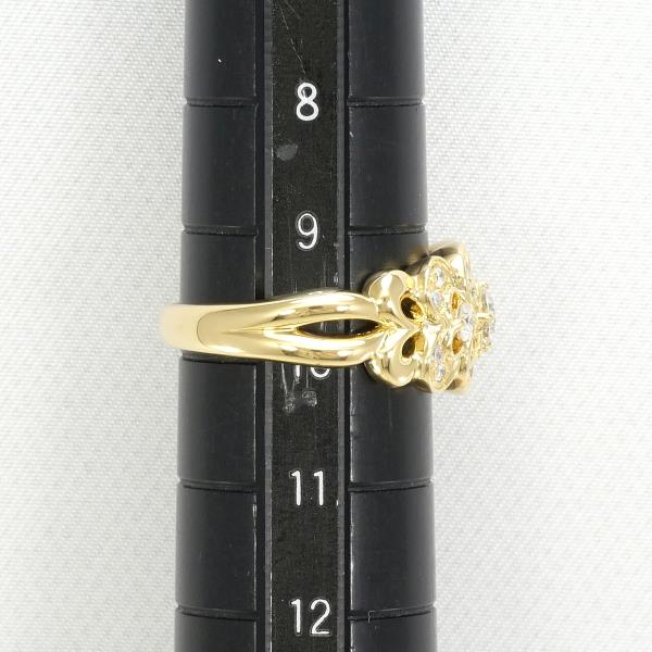 K18 18金 YG リング 指輪 9.5号 ダイヤ 0.54 カード鑑別書 ジュエリー 中古 pattayablatt.com