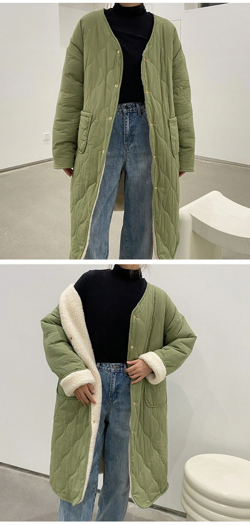 キルティングコート ボアコート リバーシブル ロング丈 レディース リバーシブルコートノーカラー ジャケット キルトコート あたたかい 防寒 ふわふわ あったか 大きいサイズ 軽い 暖かい 軽量 も キルティングコート ボアコート リバーシブル ロング丈 レディース リバーシブルコートノーカラー ジャケット キルトコート あたたかい 防寒 ふわふわ あったか 大きいサイズ 軽い 暖かい 軽量 も