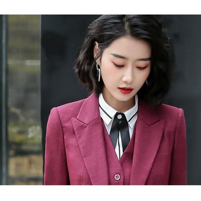 スーツレディース 2点セット パンツスーツ チェック柄 20代30代40代50代 春秋冬 オフィス