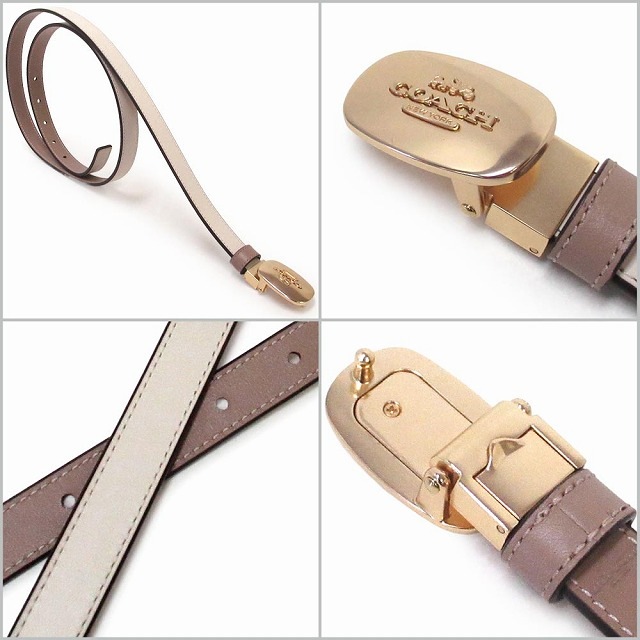 コーチ ベルト COACH アウトレット シグネチャー バックル エライザ カットトゥサイズ リバーシブル ベルト CP366 IMTIB