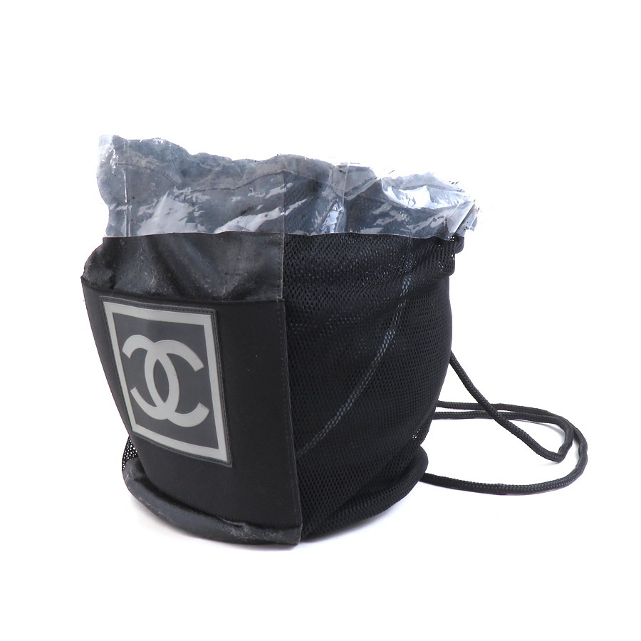 シャネル CHANEL バスケットボール ココマーク スポーツライン ゴム ブラック/グレー ユニセックス e58962a