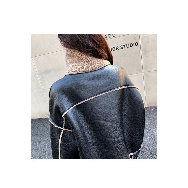 レザージャケット ボアジャケット アウター 防寒 ライダースジャケット 裏ボア 厚手 レザーコート レザージャケット ボアジャケット アウター 防寒 ライダースジャケット 裏ボア 厚手 レザーコート