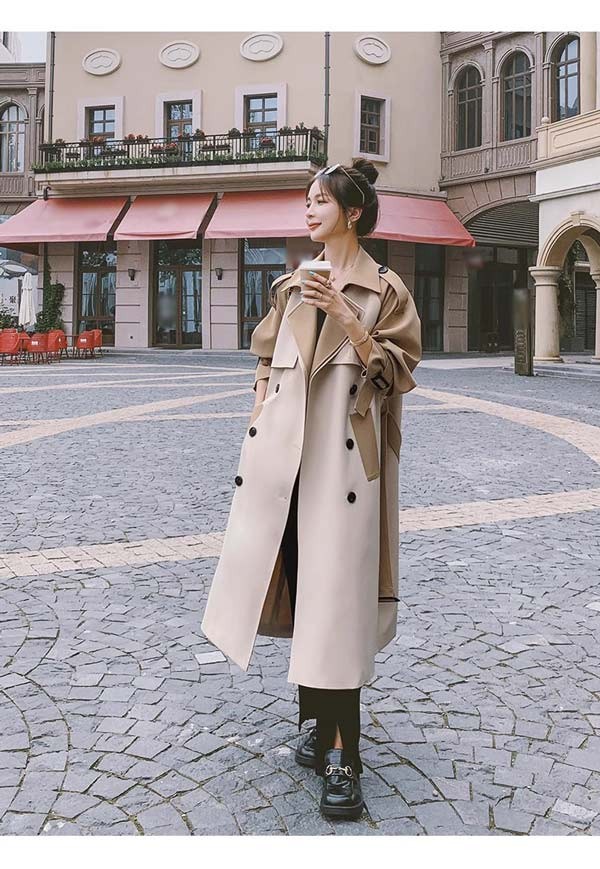 トレンチコート レディース 秋コート ロング ロングコート アウター 上品 オシャレ シンプル 無地 通勤 着痩せ カジュアル ベージュ 小さいサイズ 大きいサイズ