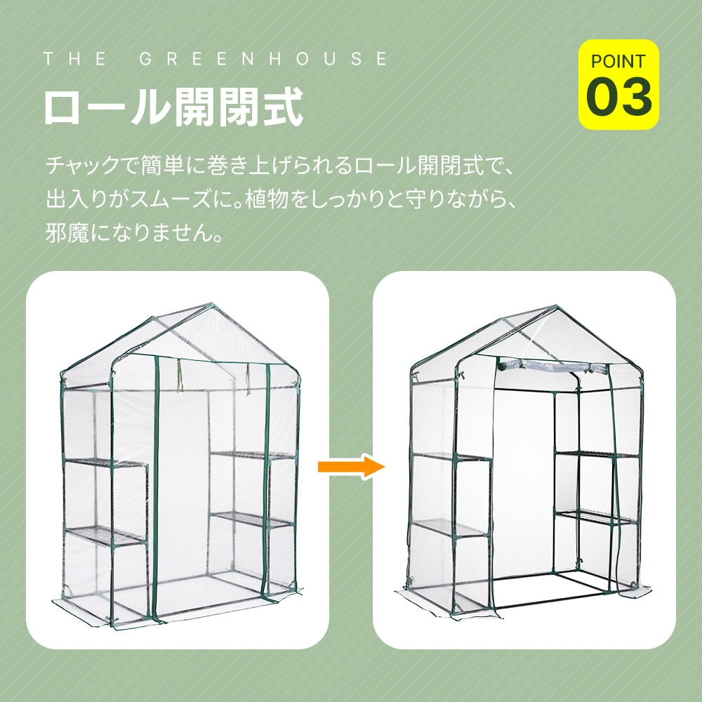2025新入荷！【早割り】ビニール温室 2枚カバー付き 温室 左右2段 144*75*193CM ベランダ 家庭用 ビニールハウス グリーンハウス 家庭菜園 ガーデンハウス フラワーハウス ラック ビ