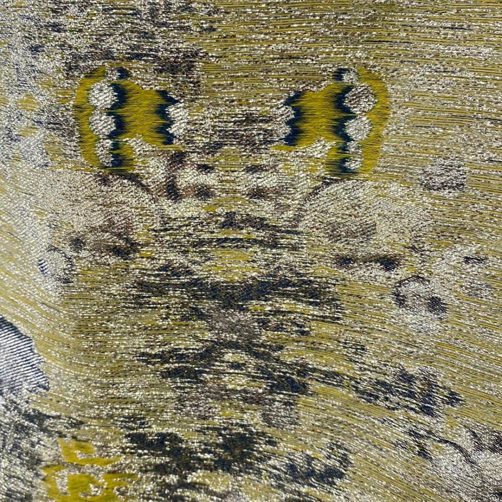 イタリア製 総柄 ロング丈 コクーンスカート 42 シルバー系 バックジップ レディース イタリア製 総柄 ロング丈 コクーンスカート 42 シルバー系 バックジップ レディース