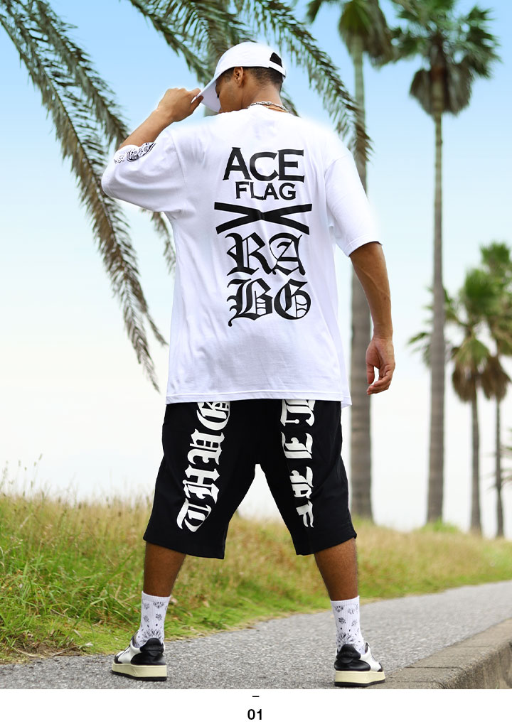 ACE FLAG 上下セット 半袖 ブランド Tシャツ ハーフパンツ メンズ 春夏用 全2色 大きいサイズ エースフラッグ セットアップ スペード 国旗 ナンバー ACE FLAG 上下セット 半袖 ブランド Tシャツ ハーフパンツ メンズ 春夏用 全2色 大きいサイズ エースフラッグ セットアップ スペード 国旗 ナンバー