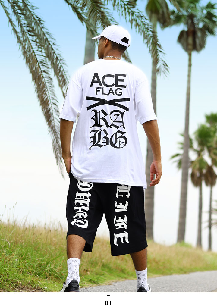 ACE FLAG 上下セット 半袖 ブランド Tシャツ ハーフパンツ メンズ 春夏用 全2色 大きいサイズ エースフラッグ セットアップ スペード 国旗 ナンバー ACE FLAG 上下セット 半袖 ブランド Tシャツ ハーフパンツ メンズ 春夏用 全2色 大きいサイズ エースフラッグ セットアップ スペード 国旗 ナンバー