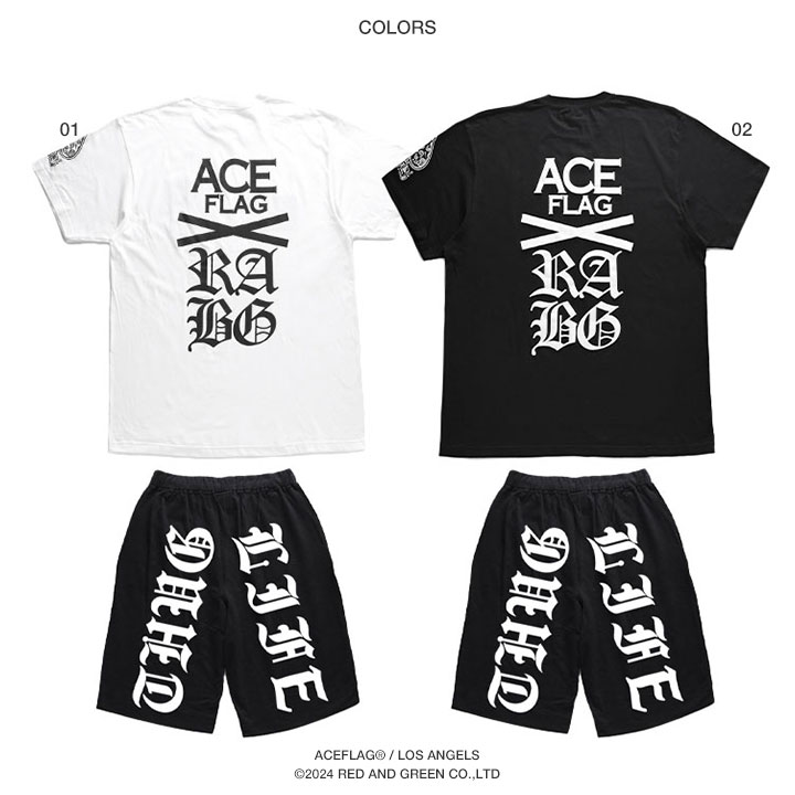 ACE FLAG 上下セット 半袖 ブランド Tシャツ ハーフパンツ メンズ 春夏用 全2色 大きいサイズ エースフラッグ セットアップ スペード 国旗 ナンバー ACE FLAG 上下セット 半袖 ブランド Tシャツ ハーフパンツ メンズ 春夏用 全2色 大きいサイズ エースフラッグ セットアップ スペード 国旗 ナンバー