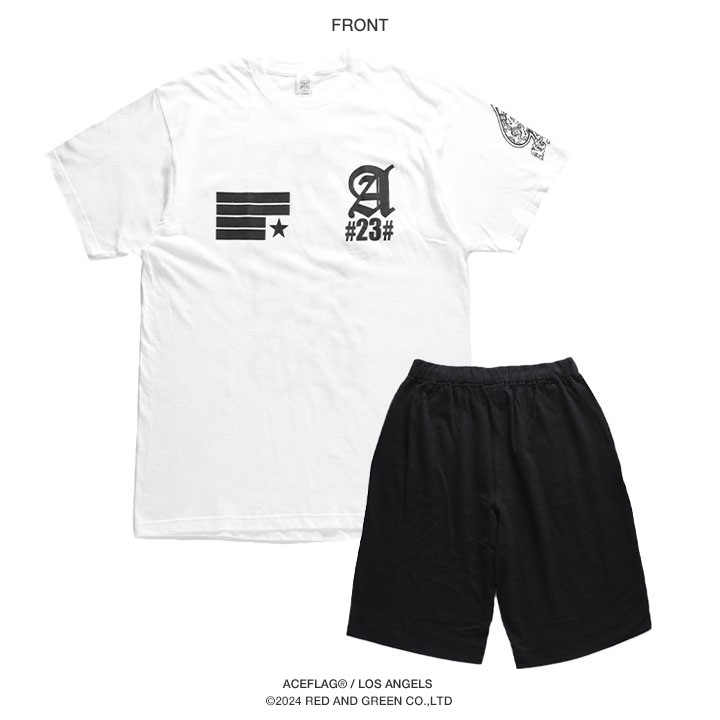 ACE FLAG 上下セット 半袖 ブランド Tシャツ ハーフパンツ メンズ 春夏用 全2色 大きいサイズ エースフラッグ セットアップ スペード 国旗 ナンバー ACE FLAG 上下セット 半袖 ブランド Tシャツ ハーフパンツ メンズ 春夏用 全2色 大きいサイズ エースフラッグ セットアップ スペード 国旗 ナンバー