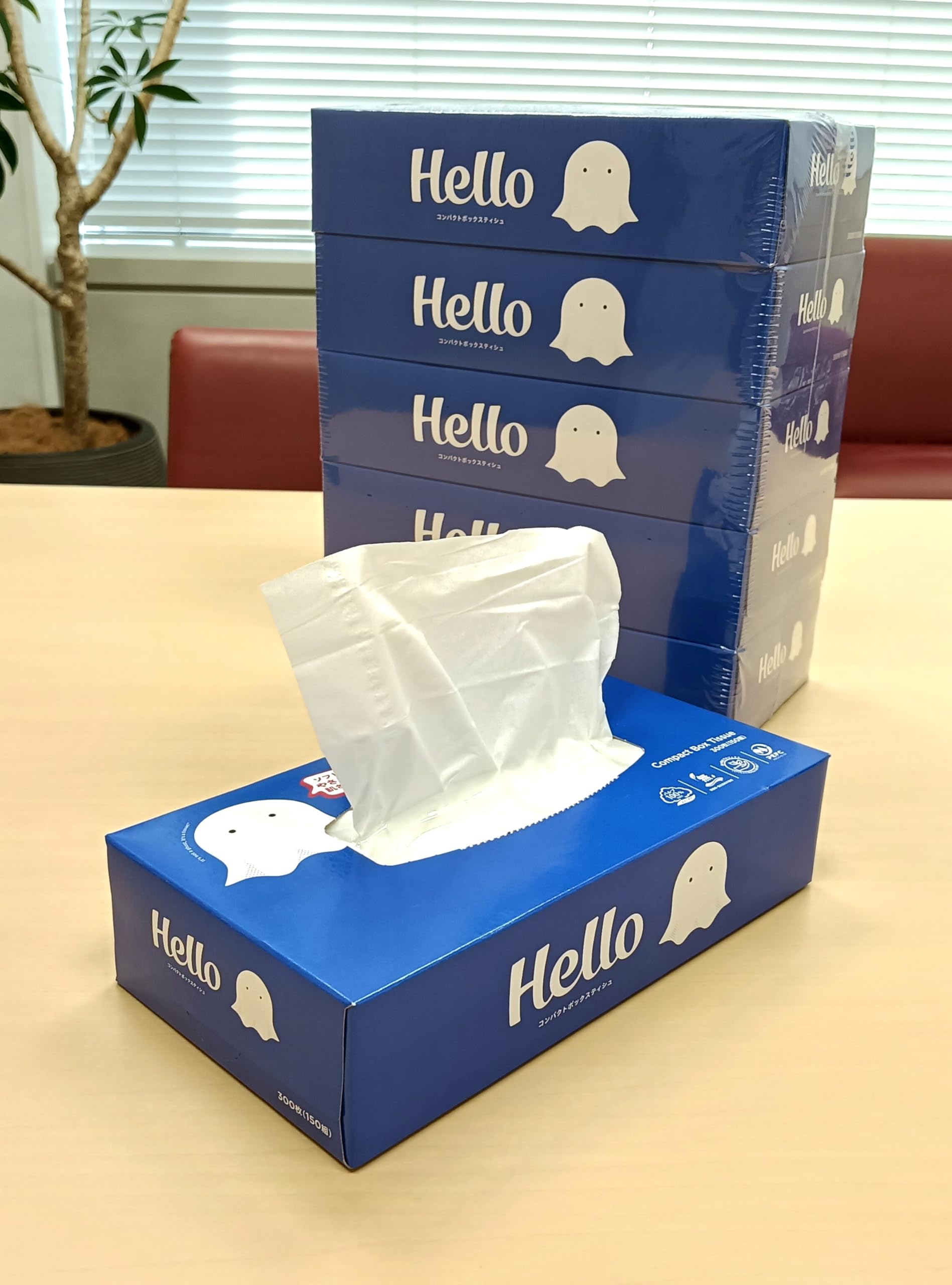 【ケース販売】ユニバーサル・ペーパー コンパクトボックスティシュ 150組(300枚) 5個/パック x 12パック入 8172 【ケース販売】ユニバーサル・ペーパー コンパクトボックスティシュ 150組(300枚) 5個/パック x 12パック入 8172