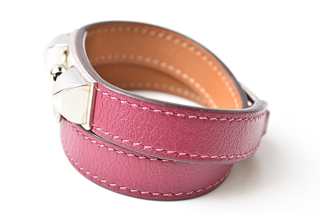 エルメス バングル/ブレスレット HERMES ナイト バングル レザー Sサイズ ブラック/シルバー アクセサリー エルメス バングル/ブレスレット HERMES ナイト バングル レザー Sサイズ ブラック/シルバー アクセサリー