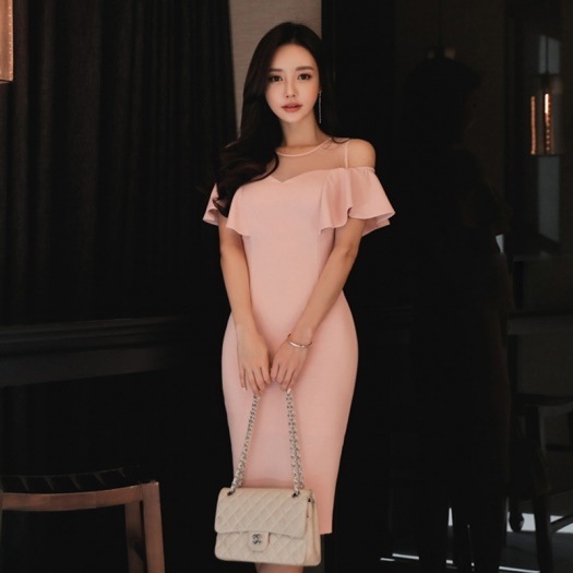 オフショル封 ドレッシ... : レディース服 ショルダーフリル 得価超激安