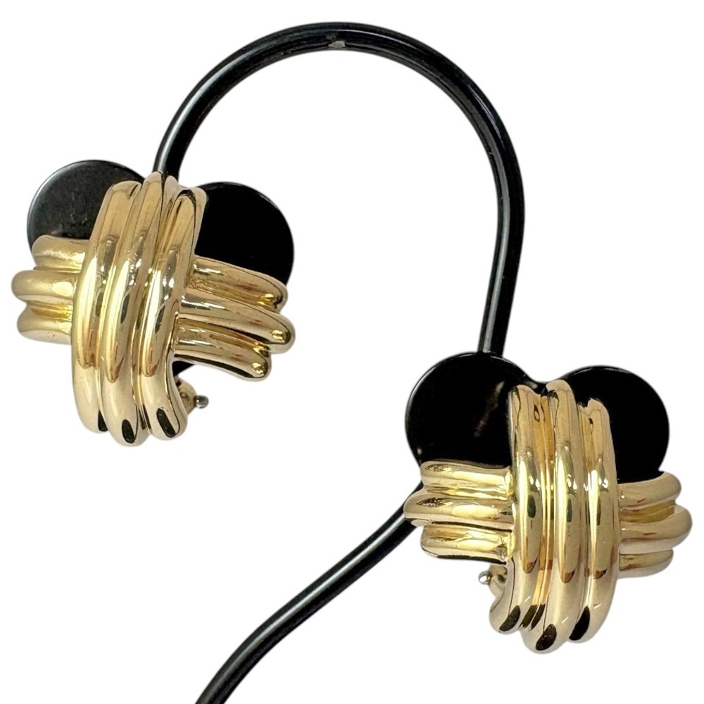 ティファニー シグネチャー イヤリング 18金 K18イエローゴールド TIFFANY&Co. 中古 美品 ティファニー シグネチャー イヤリング 18金 K18イエローゴールド TIFFANY&Co. 中古 美品