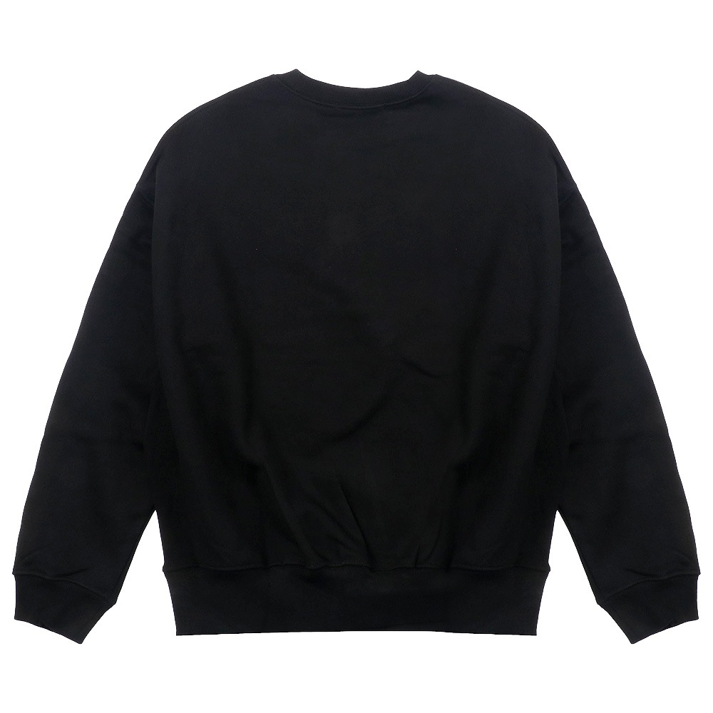 SWEATSHIRT FLOWERMARDI NEEDLEWORK BLACK MINT 長袖 レディース 韓国 ファッション アパレル 刺繍 ロゴ