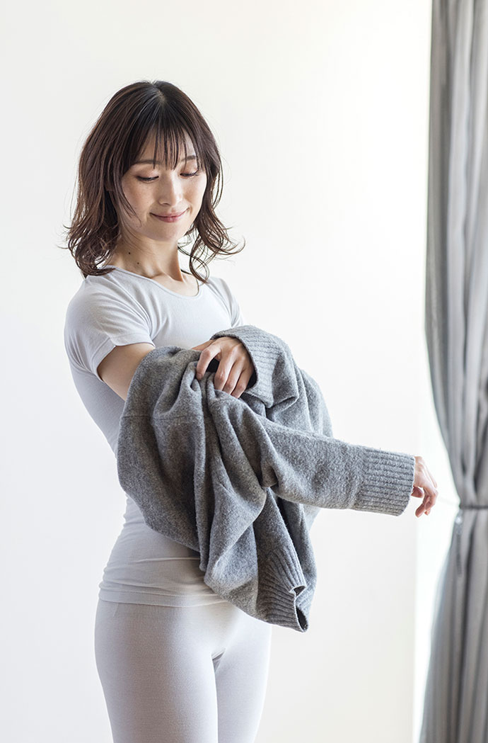 医療機器　プラウシオン肌着レディース長袖（グレージュ　LLLサイズ） レディース 肌着 長袖 イ