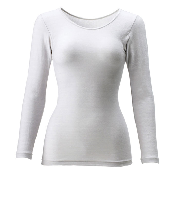 医療機器　プラウシオン肌着レディース長袖（グレージュ　LLLサイズ） レディース 肌着 長袖 イ