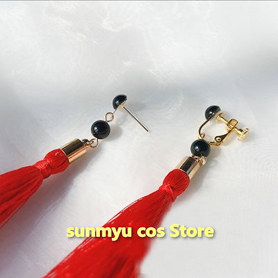 Vtuber バーチャル にじさんじ ヴォックス・アクマ イヤリング＋バッジ