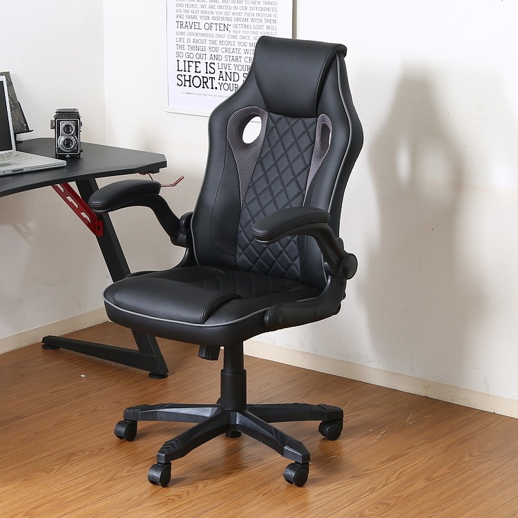 ゲーミングチェア デスクチェア オフィス ＰＣ チェア アームハイ 肘置き付 キャスター パソコン