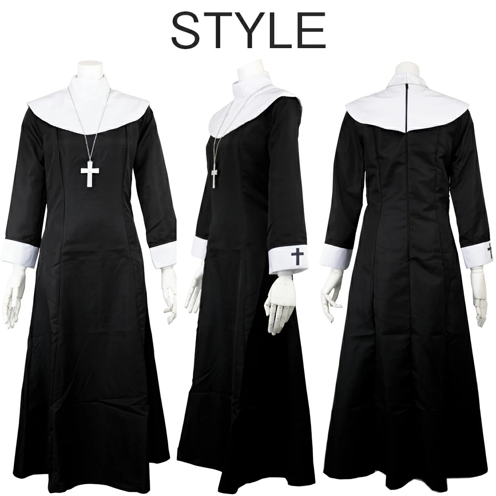 【即納】ハロウィン コスプレ 仮装 シスター ハロウィンコスプレ 大人 女性 可愛い 大きいサイズ セクシー レディース 修道院 修道女 修道士 聖女 かわいい コスプレ 衣装 コスチューム ハロウィ 【即納】ハロウィン コスプレ 仮装 シスター ハロウィンコスプレ 大人 女性 可愛い 大きいサイズ セクシー レディース 修道院 修道女 修道士 聖女 かわいい コスプレ 衣装 コスチューム ハロウィ
