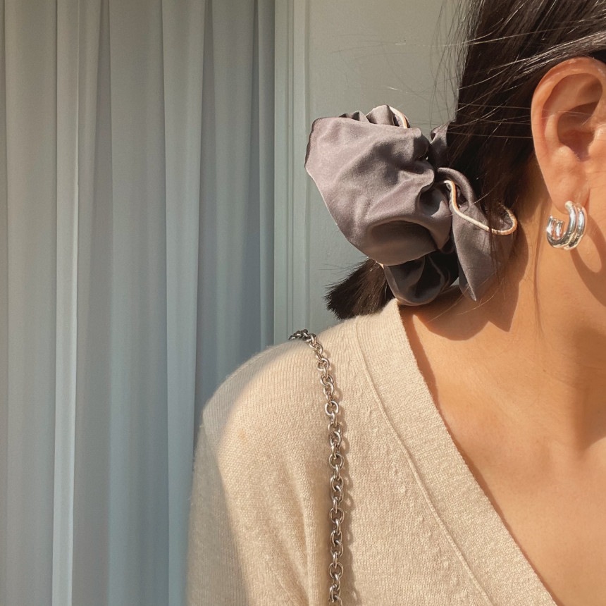 BTSジミン着用]Isabelle Hoop Earrings ピアス GOLD SILVER