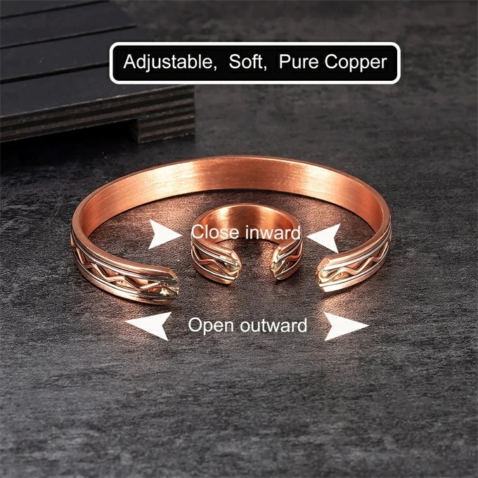 純銅製ジュエリー 純銅磁気ブレスレット エネルギーマグネット付き 磁気ブレスレット ストレス解消 減量 痩身 調節可能 健康エネルギー 高磁石 瞑想 ヨガ 磁気リング 指輪 純銅製ジュエリー 純銅磁気ブレスレット エネルギーマグネット付き 磁気ブレスレット ストレス解消 減量 痩身 調節可能 健康エネルギー 高磁石 瞑想 ヨガ 磁気リング 指輪