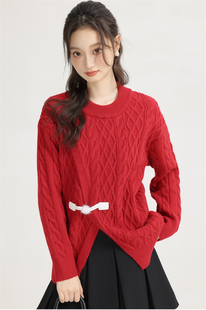 ニット レディース トップス ニットウェア セーター 長袖 長そで 丸首 赤 レッド きれいめ 秋 冬 凹凸感 可愛い かわいい オシャレ クリスマス ニット レディース トップス ニットウェア セーター 長袖 長そで 丸首 赤 レッド きれいめ 秋 冬 凹凸感 可愛い かわいい オシャレ クリスマス