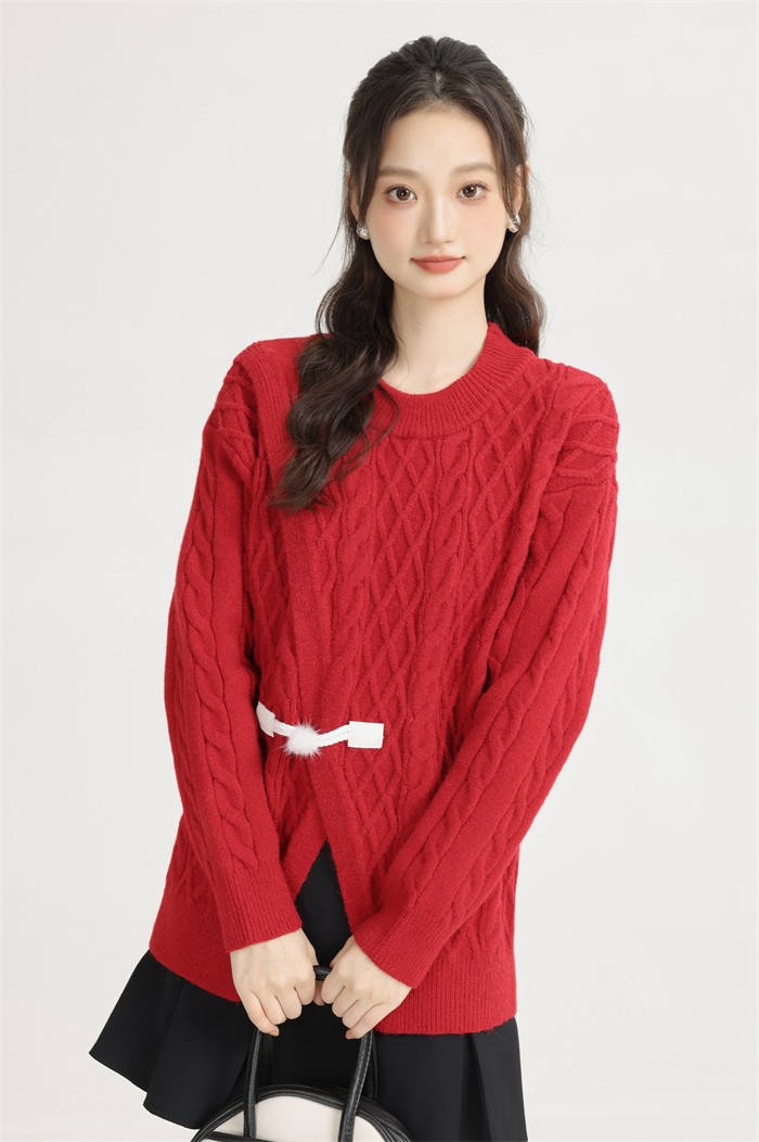 ニット レディース トップス ニットウェア セーター 長袖 長そで 丸首 赤 レッド きれいめ 秋 冬 凹凸感 可愛い かわいい オシャレ クリスマス ニット レディース トップス ニットウェア セーター 長袖 長そで 丸首 赤 レッド きれいめ 秋 冬 凹凸感 可愛い かわいい オシャレ クリスマス
