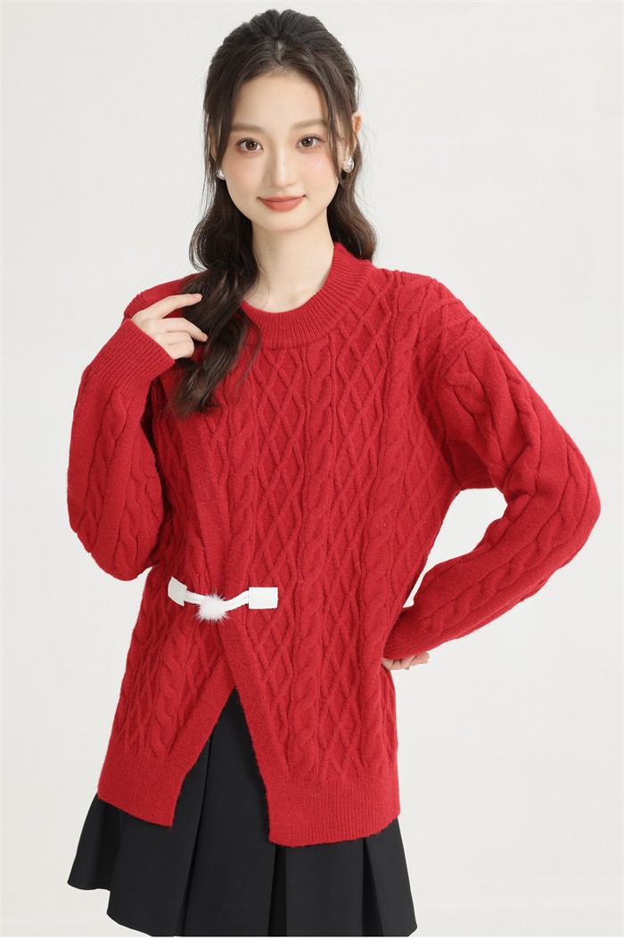 ニット レディース トップス ニットウェア セーター 長袖 長そで 丸首 赤 レッド きれいめ 秋 冬 凹凸感 可愛い かわいい オシャレ クリスマス ニット レディース トップス ニットウェア セーター 長袖 長そで 丸首 赤 レッド きれいめ 秋 冬 凹凸感 可愛い かわいい オシャレ クリスマス