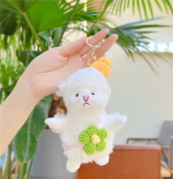 Qoo10] ヒツジストラップヒツジのぬいぐるみキーホ