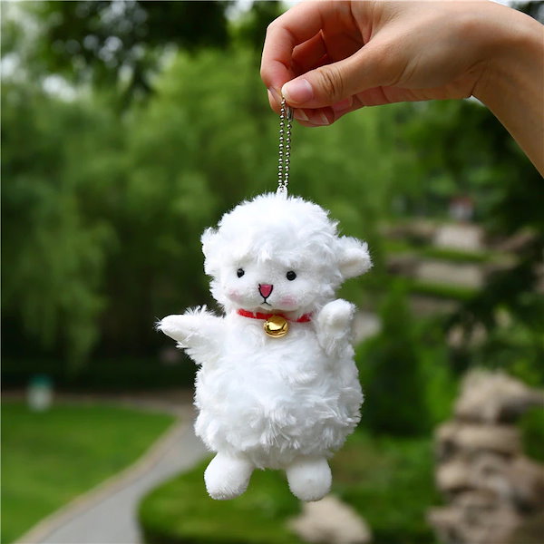 Qoo10] ヒツジストラップヒツジのぬいぐるみキーホ