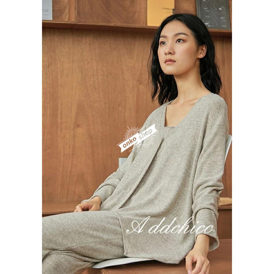 【値下げ!】今日限りで パジャマ レディース ルームウェア 夏 長袖 かわいい ナイトウェア 春夏 無地 ドット 部屋着 キャミソール+トップス+ズボン 上下3点セット おしゃれ ギフト 女性 3日以 【値下げ!】今日限りで パジャマ レディース ルームウェア 夏 長袖 かわいい ナイトウェア 春夏 無地 ドット 部屋着 キャミソール+トップス+ズボン 上下3点セット おしゃれ ギフト 女性 3日以