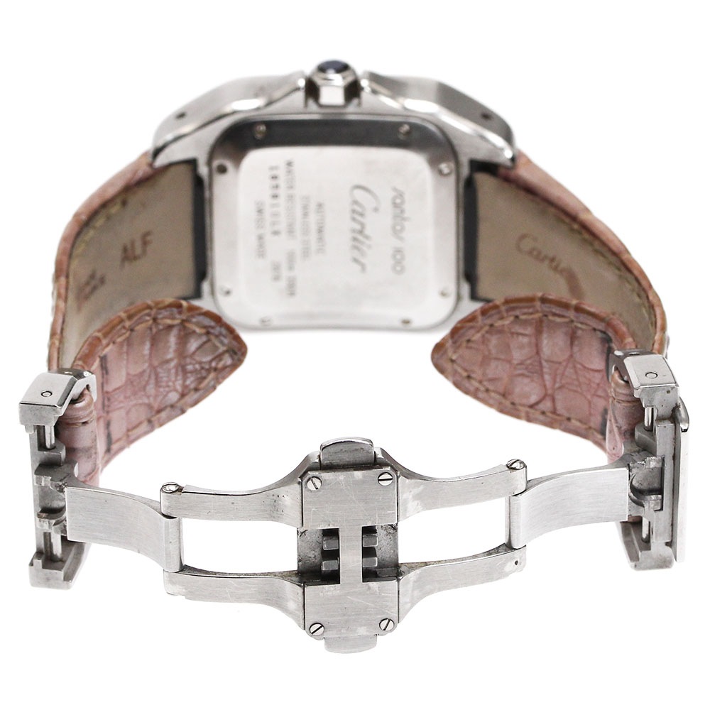 カルティエ CARTIER W20106X8 サントス100 自動巻き ボーイズ _869978【中古】 カルティエ CARTIER W20106X8 サントス100 自動巻き ボーイズ _869978【中古】