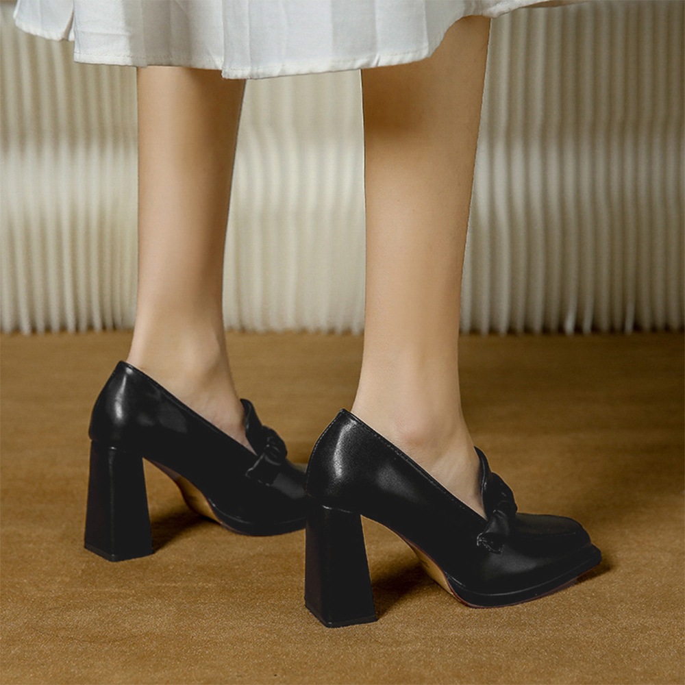 国内即納 パンプス チャンキーヒール ローファー 86JIANL-028 国内即納 パンプス チャンキーヒール ローファー 86JIANL-028