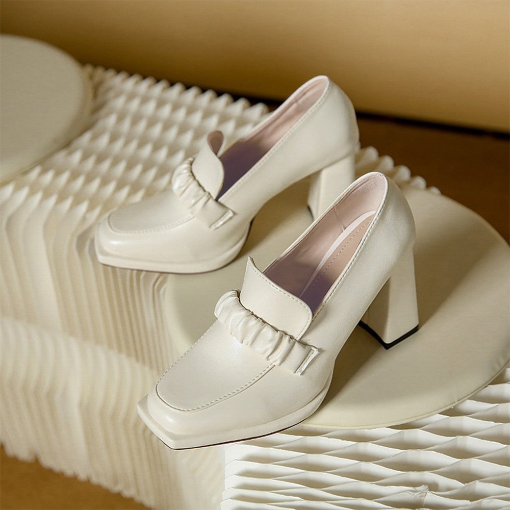 国内即納 パンプス チャンキーヒール ローファー 86JIANL-028 国内即納 パンプス チャンキーヒール ローファー 86JIANL-028