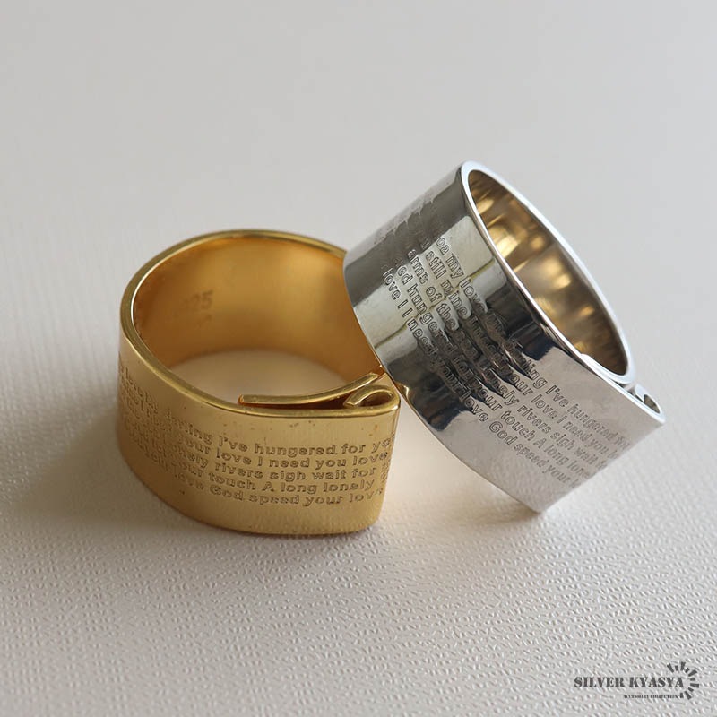 シルバー925 ラベルリング [cr656]