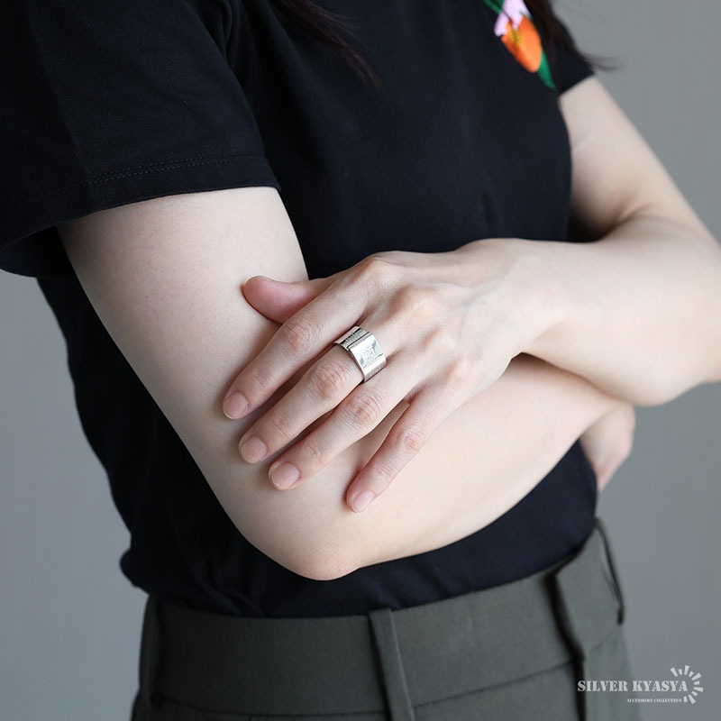 シルバー925 ラベルリング [cr656]