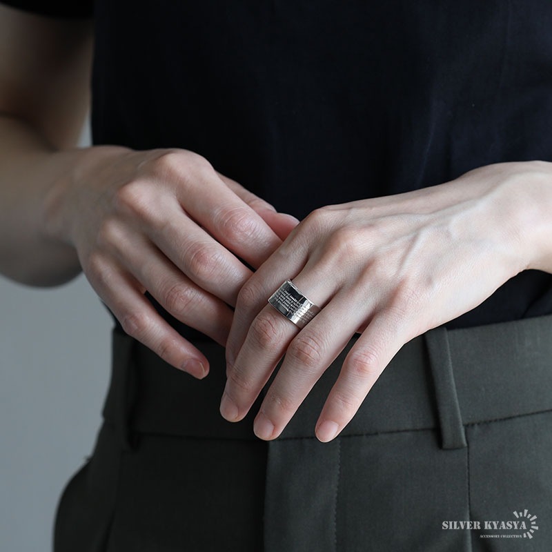 シルバー925 ラベルリング [cr656]