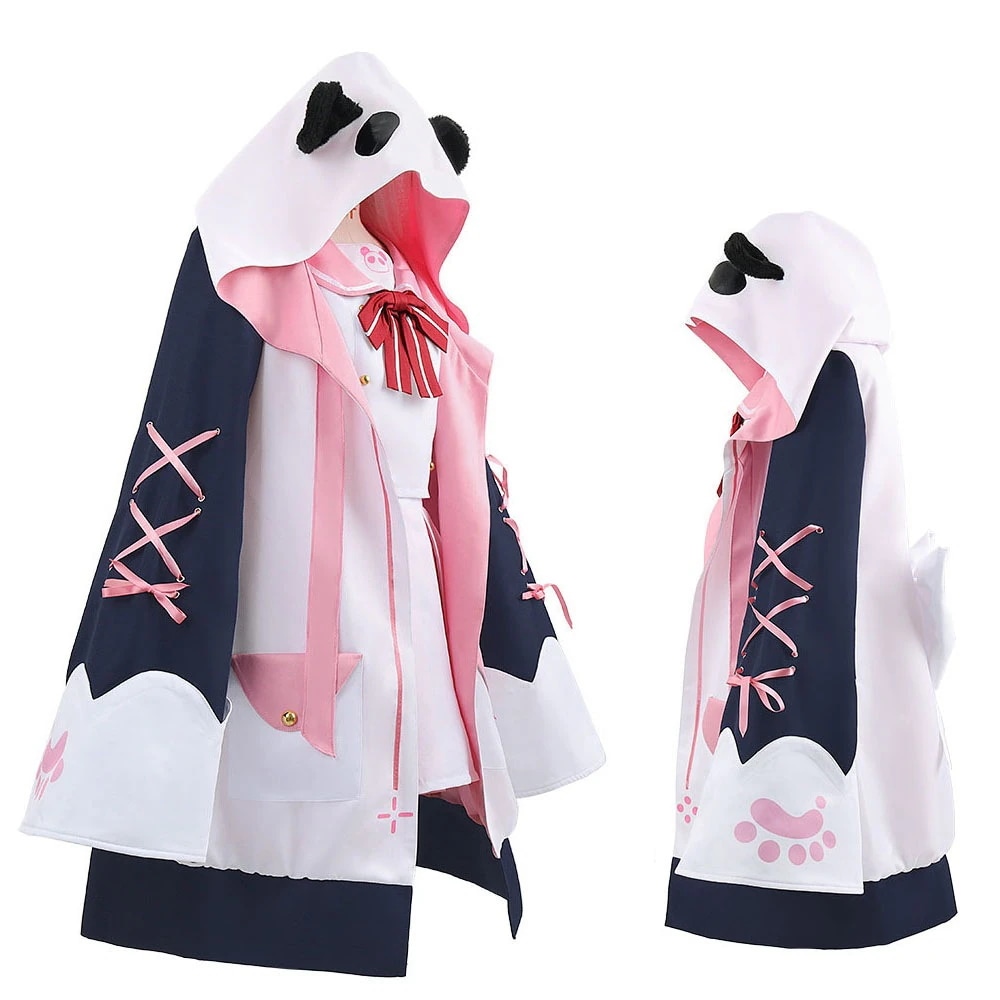 ハロウィン 制服 パーカー VTuber ささきさく 笹木咲 クリスマス にじさんじ バーチャルYouTuber ウィッグ靴追加可 パンダ