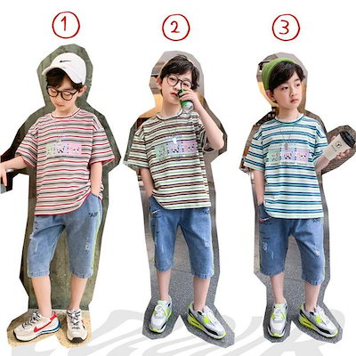 カラー 男の子かっこいい服半袖子供服キッズセット キッズ カラー