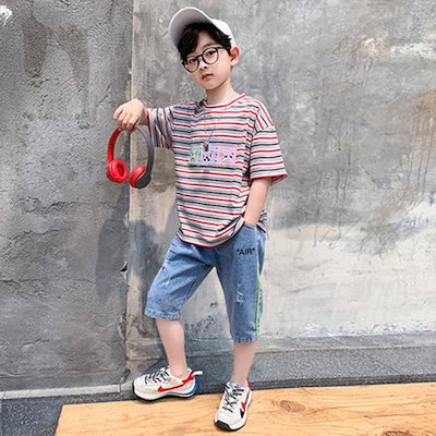 カラー 男の子かっこいい服半袖子供服キッズセット キッズ カラー