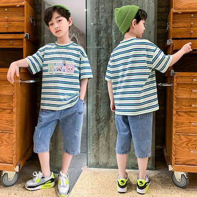 カラー 男の子かっこいい服半袖子供服キッズセット キッズ カラー