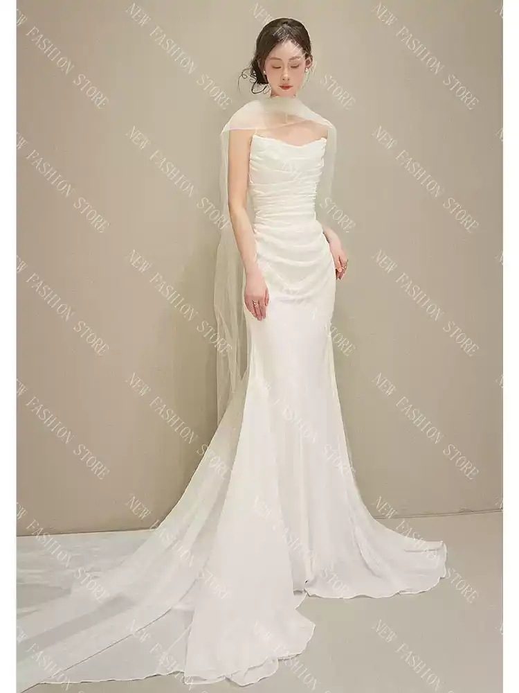 ウエディングドレス 白-48 ウエディングドレス 白-48