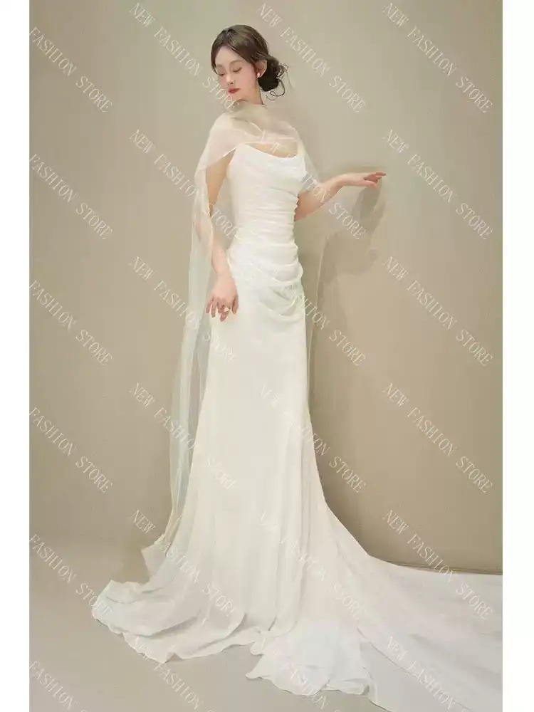 ウエディングドレス 白-48 ウエディングドレス 白-48