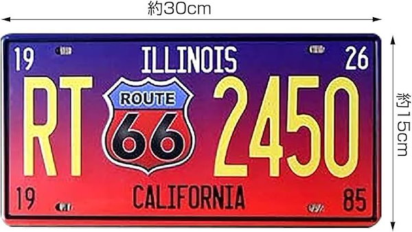 Qoo10] ヴィンテージ風 ナンバープレート 7枚セ