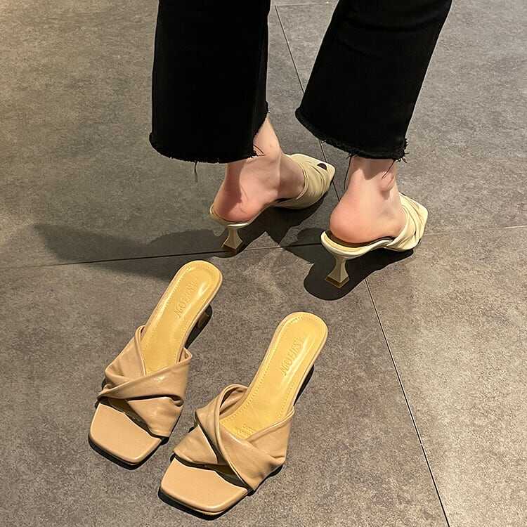 レディース サンダル ミュール ヒール オープントゥ 7cmヒール スクエアトゥ PU 軽い かっこいい カジュアル 大人 流行り 上品 きれいめ シンプル クラシック エレガント 個性的 涼し気 l レディース サンダル ミュール ヒール オープントゥ 7cmヒール スクエアトゥ PU 軽い かっこいい カジュアル 大人 流行り 上品 きれいめ シンプル クラシック エレガント 個性的 涼し気 l