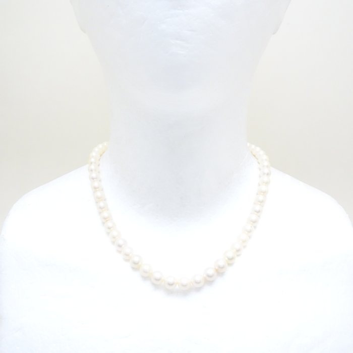 パール ネックレス あこや真珠7.5～8ミリ 43cm シルバー/75840