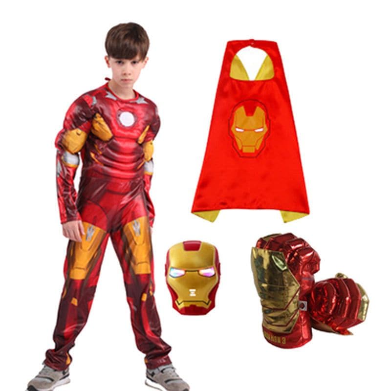 ハルク服子供ハロウィンコスプレ衣装男の子キャプテンアイアンマンスパイダーマン服