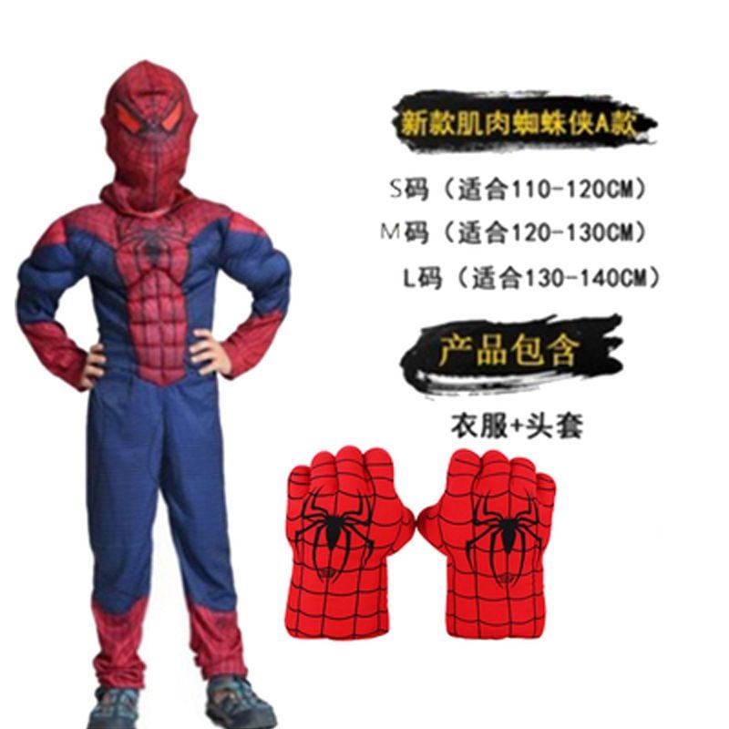 ハルク服子供ハロウィンコスプレ衣装男の子キャプテンアイアンマンスパイダーマン服