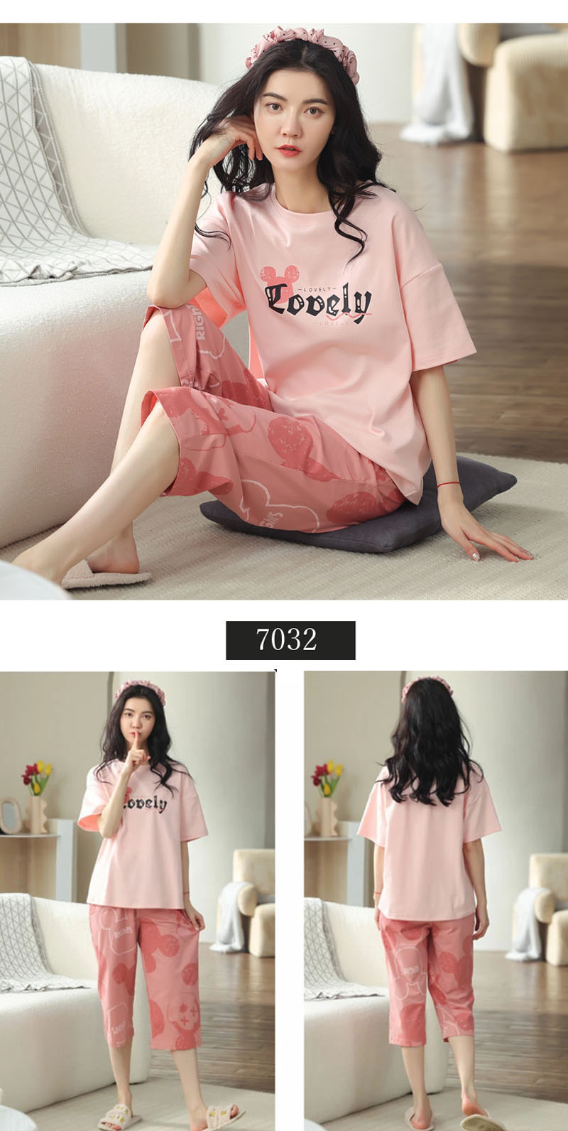 パジャマ ルームウェア レディース 可愛い 上下セット 半袖 七分ズボン 春夏秋 パンツ トップス セットアップ 2点セット ゆったり パジャマ 部屋着 寝巻き カットソー プルオーバー ドロップシ パジャマ ルームウェア レディース 可愛い 上下セット 半袖 七分ズボン 春夏秋 パンツ トップス セットアップ 2点セット ゆったり パジャマ 部屋着 寝巻き カットソー プルオーバー ドロップシ