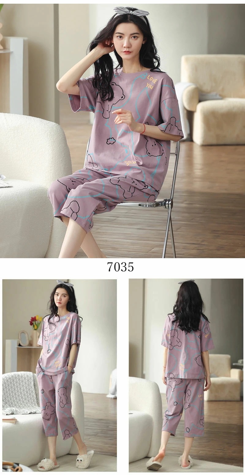 パジャマ ルームウェア レディース 可愛い 上下セット 半袖 七分ズボン 春夏秋 パンツ トップス セットアップ 2点セット ゆったり パジャマ 部屋着 寝巻き カットソー プルオーバー ドロップシ パジャマ ルームウェア レディース 可愛い 上下セット 半袖 七分ズボン 春夏秋 パンツ トップス セットアップ 2点セット ゆったり パジャマ 部屋着 寝巻き カットソー プルオーバー ドロップシ